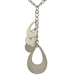 Ld Fashion Cable Chain Necklace w/ 4 Pear Shaped Drops