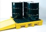Eagle Four Drum 66 Gallon Polyethylene Spill Control Nestable Pallet - Eagle Four Drum Low Profile Pallet - 1645