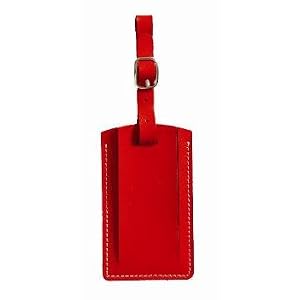Buy Baekgaard Genuine Leather Luggage Tag-China Red