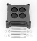 4- Barrel Carburetor Spacers 4 Hole 2 in. Spacer Black Phenolic Plastic Not Legal For Sale Or Use On Pollution Controlled Motor Vehicles