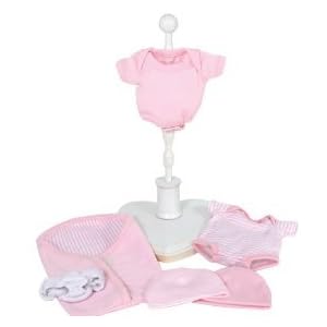 Berenguer Dolls Pink Stripe Onsies Assortment - For 13-14 Inch Dolls by 