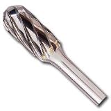 3/8 Dia. x 3/4 L NF Carbide Bur Cylinder Shape with Radius End for Non-Ferrous Materials