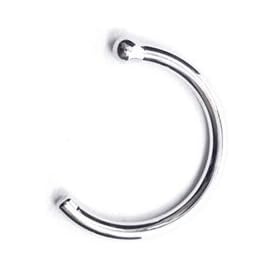 22 Gauge 1/4" - Solid 14kt White Gold Nose Hoop