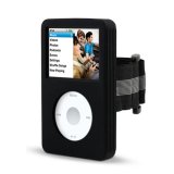 Belkin iPod Classic Silicon Silver - With Armband - 160Gb - Black