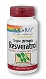 Solaray Triple Strength Resveratrol Japanese Knotweed -- 225 mg - 60 Vegetarian Capsules