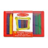 Melissa & Doug Educational Toy 12 Triangular Crayons