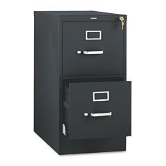 HON 510 Series Two-Drawer Full-Suspension File, Letter, 29h x25d, Black
