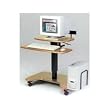 BALT Hi-Lo Workstations - Teak/Black