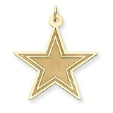 14K Dallas Cowboys X-Lg Satin Star Charm - NF509