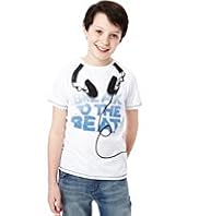Pure Cotton Headphone Print T-Shirt