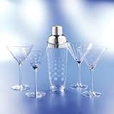 Mikasa Cheers 27-Ounce Martini Shaker with 4 Glasses