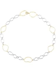 Sterling Silver & 14K Yellow 1 1/4 Ct Tw Necklace 1 1/4 Ct Tw Diamond Necklace