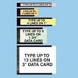 Data Cards for Magnetic Card Holder, 1 x 2, Assorted Colors, 1000/Pack MAVDC202M