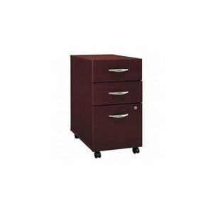 3 Drawer File Cabinet - Mahogany by 
