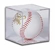 BallQube Softball Holder Display - Sports Memoriablia Display Case - Sportscards Collecting Supplies