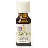 Aura Cacia 100% Pure Essential Oil, Lemon, Renewing, 0.5-Ounce Bottles (Pack of 3)