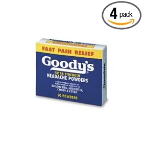 Goody's Headache Powders, Extra Strength, 50-Count Boxes (Pack of 4)
