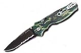 SOG FLASH SERIES FLASH II KNIFE - CAMO HANDLEEdge: 1/2 Ser., Blk TiNi / Blade: 3.5
