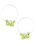 Baroni Peridot & Olive Jade Hoops