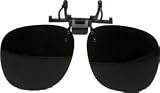 LIGHTWEIGHT PLASTIC CLIP-ON FLIP-UP SPECTACLES - SHADE #8 GREEN WELDERS LENS