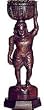 Human Figurine Wood Standing Sculpture 11 x 3.75 inches (wsculp062)