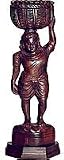 ShalinCraft Human Figurine In Wood Carving Handmade Indian Arts Crafts Artifacts 11 x 3.75 (wsculp062)