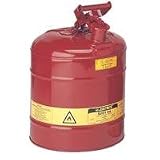 Justrite Gas Can - 5 Gallon, Type I, Red