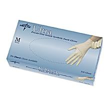 MEDLINE INDUSTRIES MDS193076H L-GLOVE EXAM ULTRA VINYL PF LARGE ARGE AMBIDEXTROUS CHLORINATED TEXTURED 3 MILS OR .08 MM THICKNESS IN PALM ANDFINGERTIPS 9 Inch LENGTH 100 BX MADE IN MALAYSIA CHINA. - 1 Box