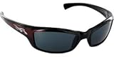 Arnette Black Red Element 4037 Sunglasses with Grey Lens by