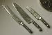 Dollhouse Knife Set in Pewter by Warwick Miniatures