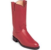 Justin Ladies 'Kipskin' Roper Boots - Red
