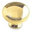 Battalion 1XNR5 Cabinet Knob, Round, Brass, PK 5