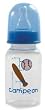 4-ounce BPA Free Medium Flow Printed Spanish Baby Bottle, Blue