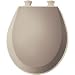 Bemis 500EC068 Molded Wood Round Toilet Seat With Easy Clean and Change Hinge, Fawn Beige