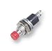 EAO SWITCH RED PUSH TO MAKE. PUSH BUTTON, 500MA, SOLDER LUG