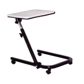 Drive Medical Deluxe Pivot and Tilt Overbed Table, Gray & Black