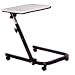 Drive Medical Deluxe Pivot and Tilt Overbed Table, Gray & Black