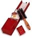 Totally hand crafted half radial hairbrush satin wood handle filled with the finest stiff black bristle available. The perfect choice for styling grooming and blow drying.