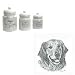 Golden Retriever Canister Set, Porcelain by Rosalinde