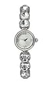 Betsey Johnson Women's Silver Crystal Bracelet Watch #BJ4063