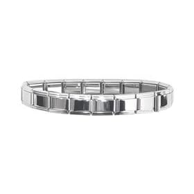 Clearly Charming Shiny Starter Italian Charm 18 Link Bracelet