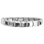 Clearly Charming Shiny Starter Italian Charm 18 Link Bracelet