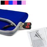 (2 in 1) Side Soft Carrying case Sleeves for Amazon Kindle Wireless Reading Device Fits Kindle: Amazon's 6 Wireless Reading Device (Latest Generation) + Screen Protector for Amazon Kindle