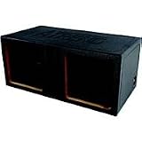Atrend Tl-15Dvk 15-Inch Slammer Vented Divided L5/L7 Enclosure With Bed Liner Finish (Dual)