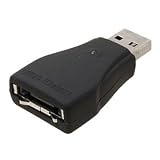 Mini USB 2.0 to ESATA Adapter, Connects ESATA Devices to USB Port