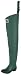 Sporting Goods : Hodgman® Bantam Weight 2-ply Nylon / Rubber Hip Waders w/ Cleated Soles Green