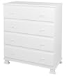 Parker 4-Drawer Dresser in Pearl White Finish By DaVinci Parker 4-Drawer Dresser in Pearl White Finish By DaVinci