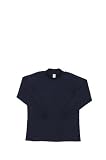 towa(トウワ) 長袖ハイネックシャツ(胸ポケット付き) DRY+PLUS 3D+COTTON tw-1085 ネイビー M