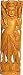 ShalinCraft Wood Sculpture Art Indian Hindu Religious Statue Figurine 15" x 4.5" (jwcs008)