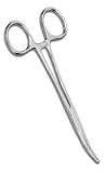 American Diagnostic Corporation 313 Kelly 6 1/4" Curved Forceps